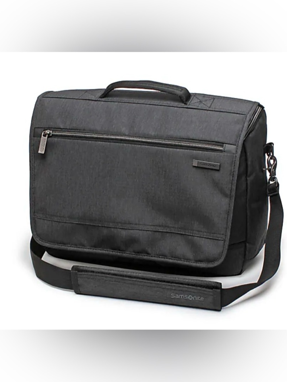 Samsonite Modern Utility Laptop Messenger Bag Charcoal Heather